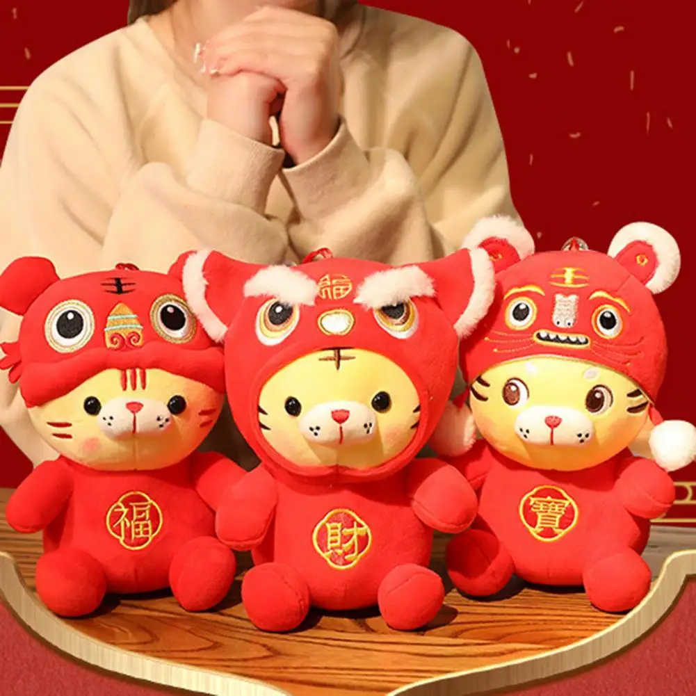 

Plush Doll Soft Touch 2022 New Year Plushies Toys Tiger Figurine Stuffed Plush Toy Tiger Plush Toy Children Gift