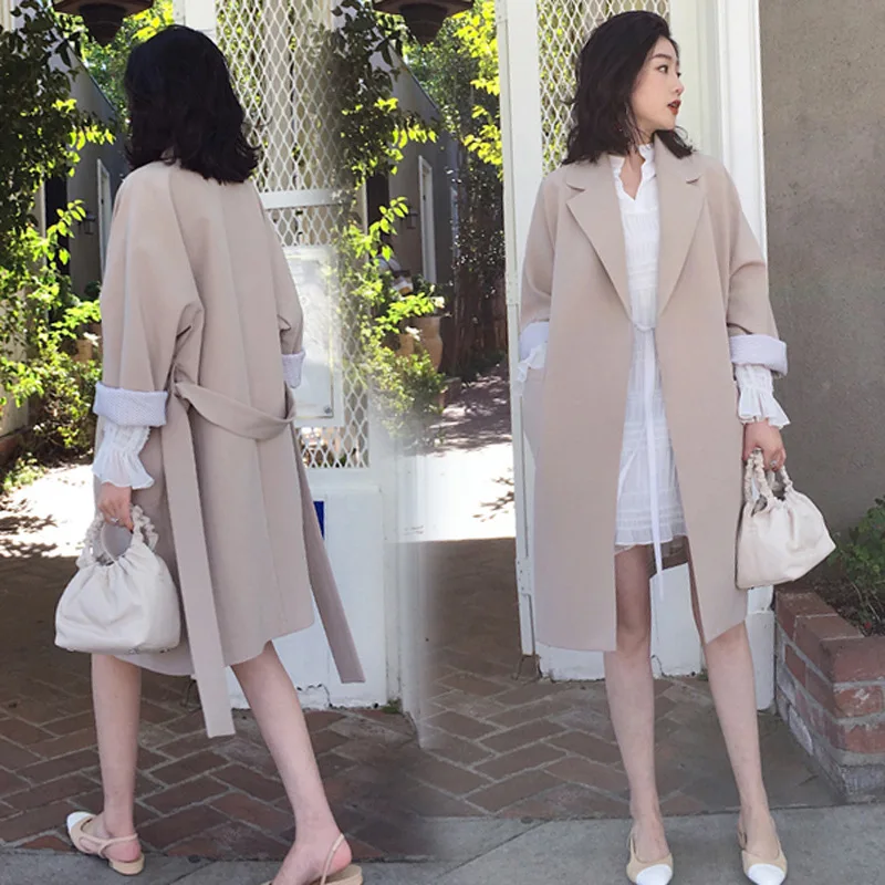 

SWYIVY Trench Women Autumn Windbreaker Women Long Autumn Coat 2020 New Female Elegant Long Design Coats For Womens