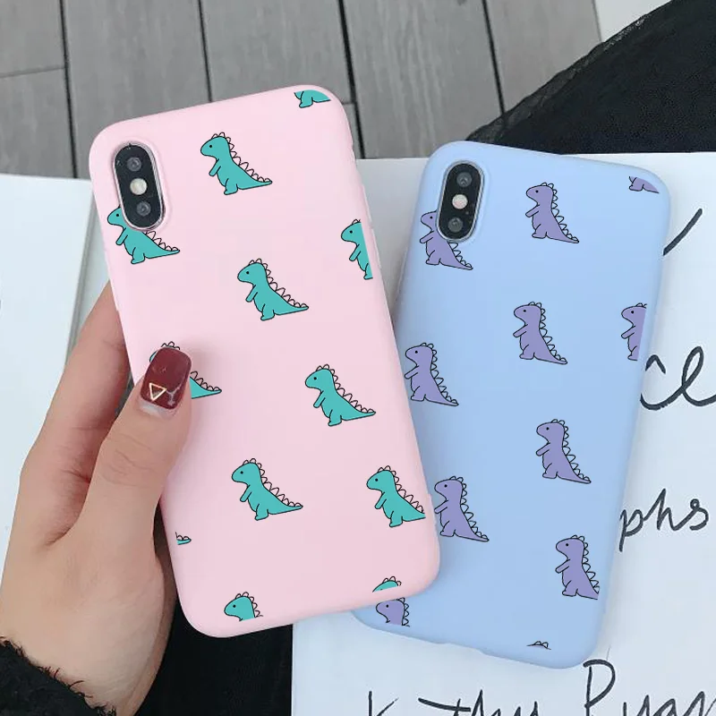 

Cute dinosaur Phone Case for Xiaomi Redmi 8T 9 9S 8 7 6 5 Pro 9A Cover For Mi 10T 9T 10 9 T Note 10 Pro A3 A2 Lite POCO X3 NFC