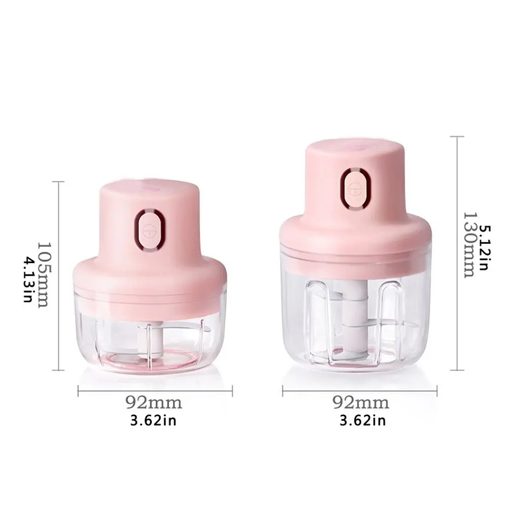

100ml/250ml Wireless Mini Electric Garlic Food Chopper Ginger Processor Slicer Food Blender Processor Kitchen Tools