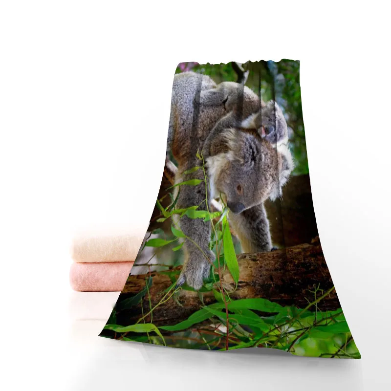 

Горячее пользовательское полотенце Koala с принтом хлопковая ткань для лица/фототкань для детей мужчин женщин душевые полотенца