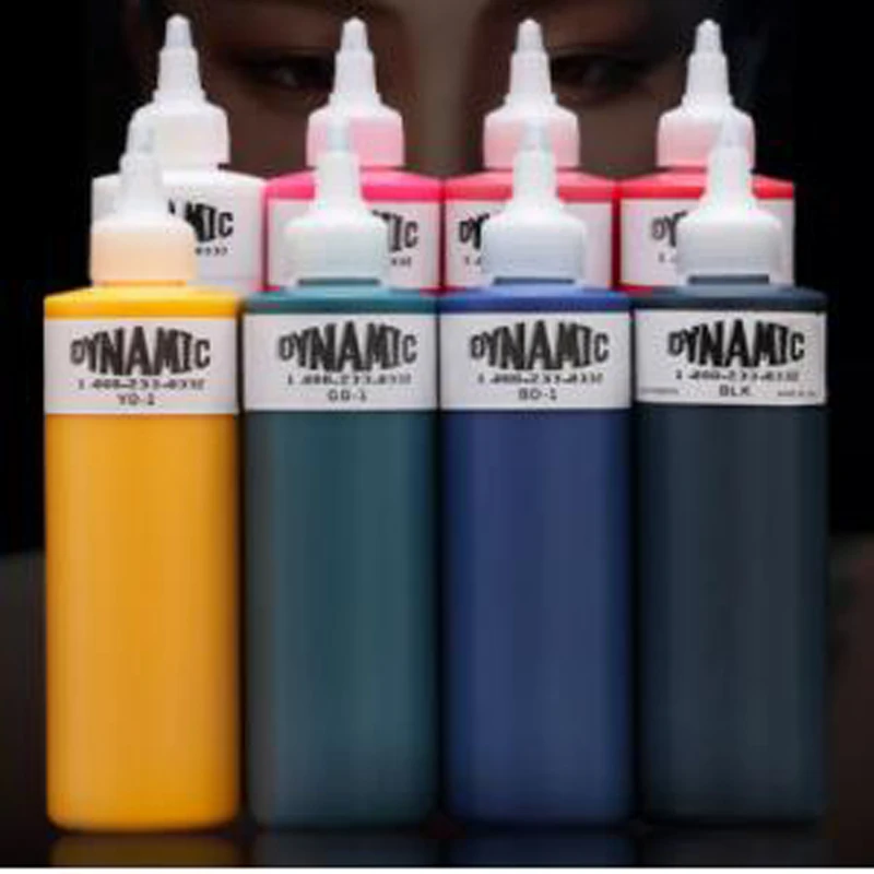 1 флакон Перманентный макияж 8 унций бренд Dynamic краска для татуировок набор