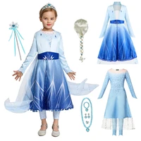 frozen snow queen toddler girls princess elsa dress leggings coats set for girls elza costume christmas fancy fairy frocks