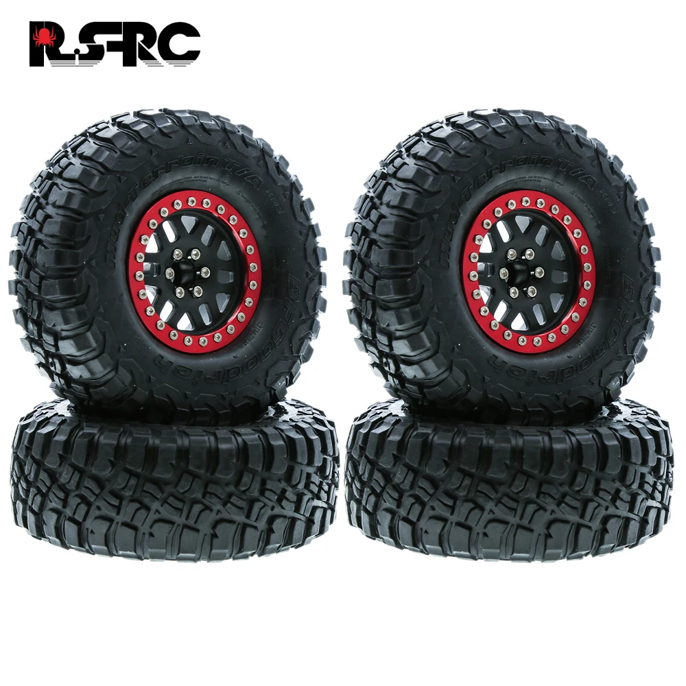 4Pcs Aluminum Alloy 2.2 Inch Wheels Rims For 1/10 SCX10 90046 AXI03007 SCX10 II Traxxas TRX4 D90 RC Crawler Axial