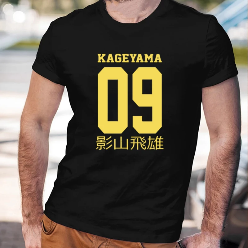 

Hot Sale Japanese Anime Haikyuu TShirt Men Kageyama Tobio Printed Tops Summer Cartoon Graphic Unisex Harajuku Shirt Male Tee