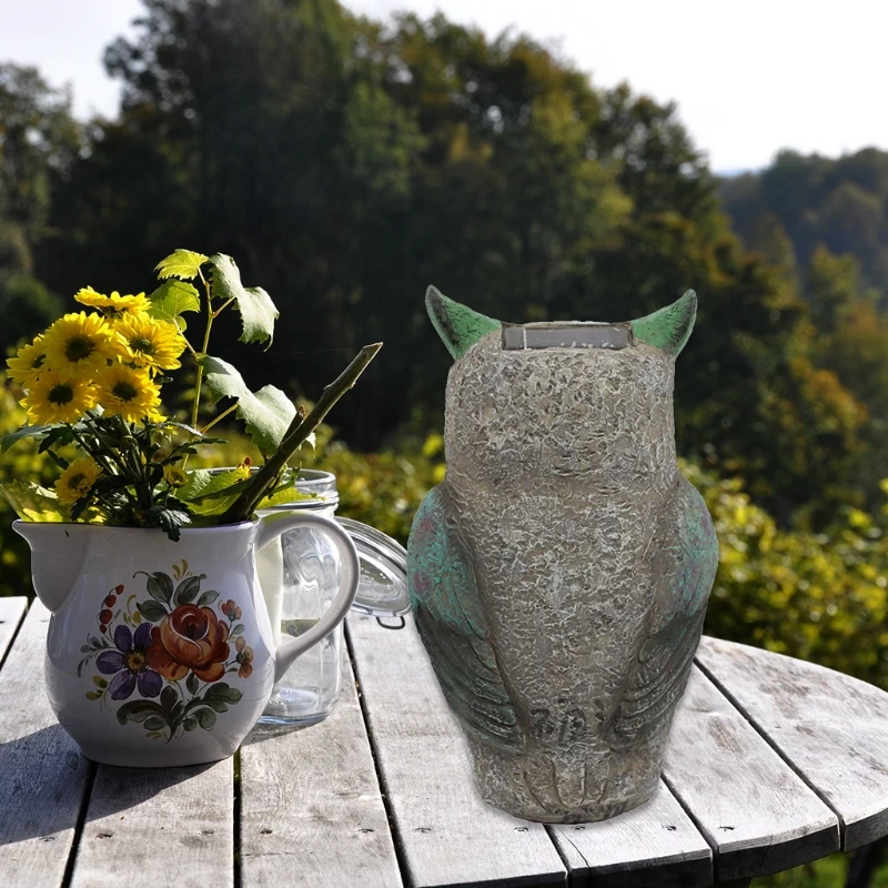 

Solar Powered Owl Statue Garden Ornament Lighting Sculpture Cute Cartoon Decor Q1JB