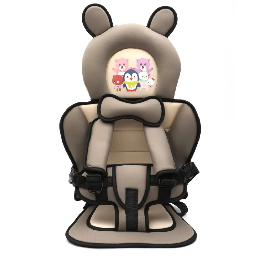 

Child Baby safety Car Seat Portable Car Cartoon Pattern Child Safety Seat with Strap 6 mons 7 years old Seat Cushion