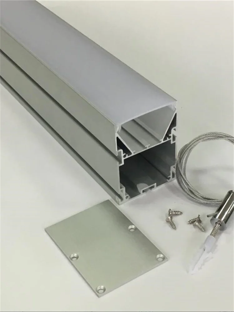 

2.4m/pcs 10pcs/lot silver aluminum led light bar vary size quality housing made professional manufacturer