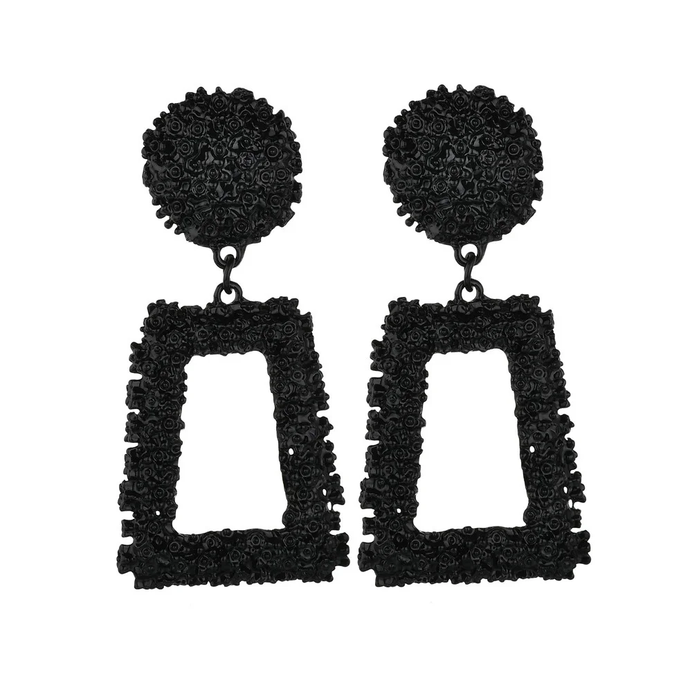 

Big Vintage Earrings for Women Geometric Statement Earring Metal Earring Hanging Fashion Jewelry