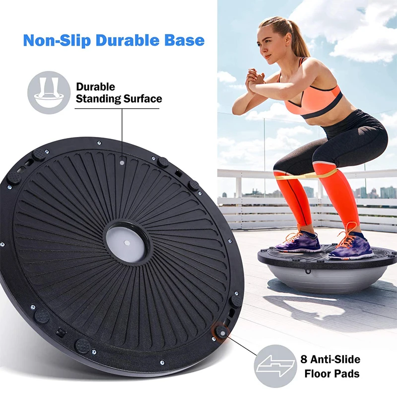 YXTC Йога Пилатес фитнес баланс мяч доска с эспандерами стабильность тренировки