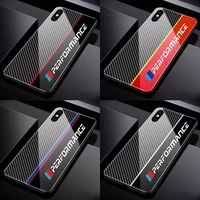 germany luxury m bmw tempered glass phone case for iphone 13 12 mini 11 pro xs max x xr 5 6 7 8 s plus