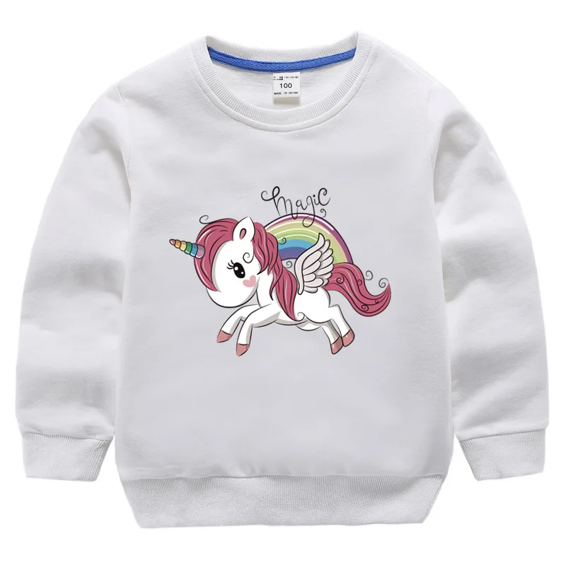 New Unicorn Hoodies Kids Sweatshirts Fashion Cotton Clothes Baby Toddler Girls Coat Boys Pullovers | Детская одежда и обувь