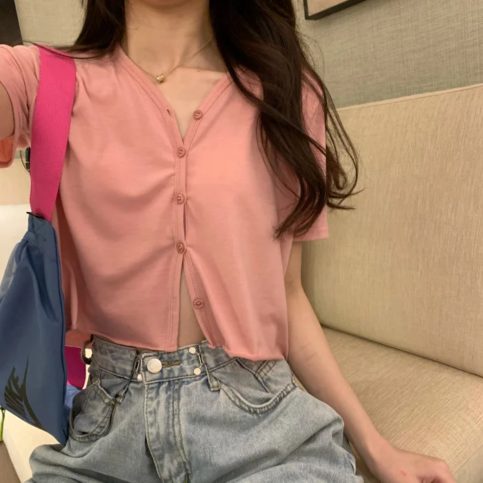 

Women's T-shirts Tops Japanese Kawaii Ladies Ulzzang Casual Loose Ins Vintage T-shirt Female Korean Harajuku Clothes For Women