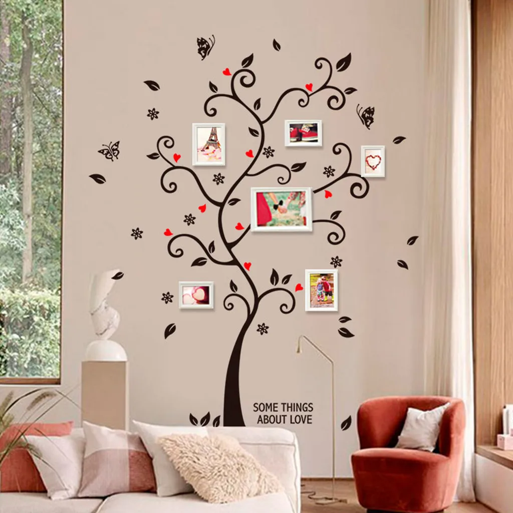 DIY семейная фоторамка Дерево Наклейка на стену вещи о любви память домашний декор