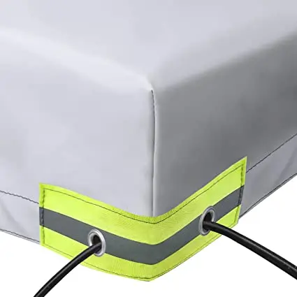 

Foldable Trailer Car Cover Waterproof Anti UV Sunscreen Snow Cover with Rubber Belt For 500/700 kg Trailer Travel Camping Canopy