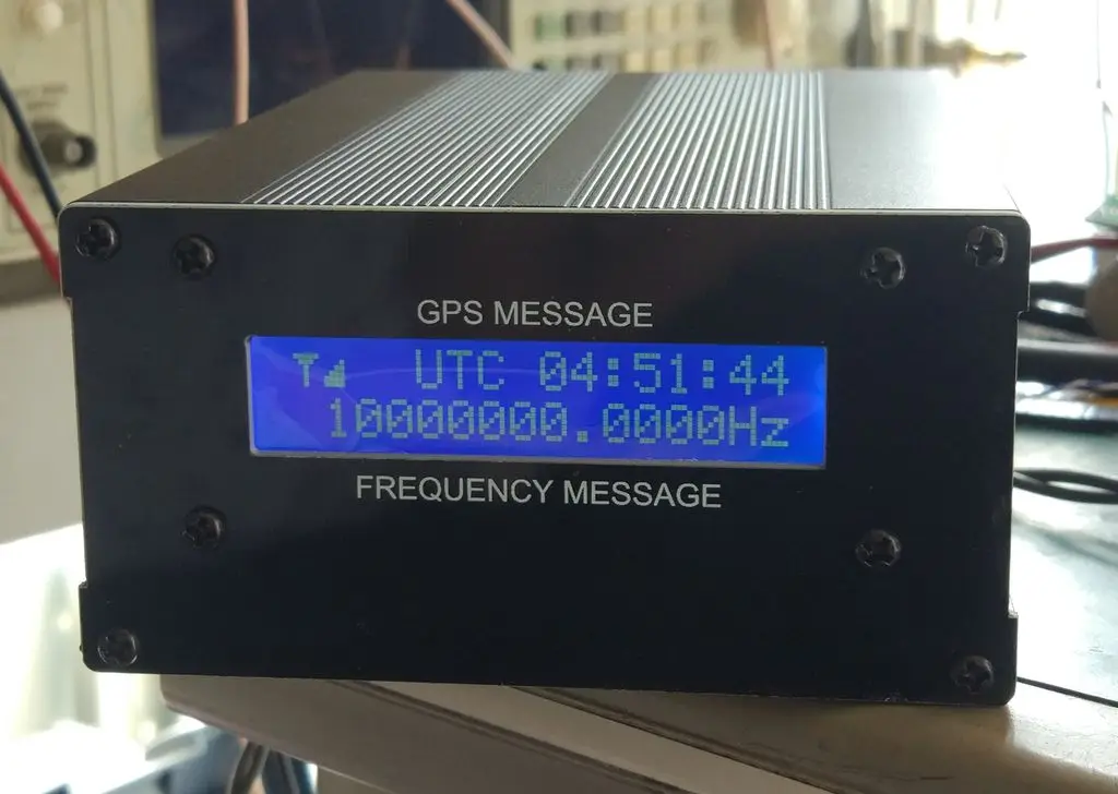 GPSDO-Reloj GPS, 10M, con pantalla LCD, referencia de sincronizaci&oacute;n de frecuencia-2