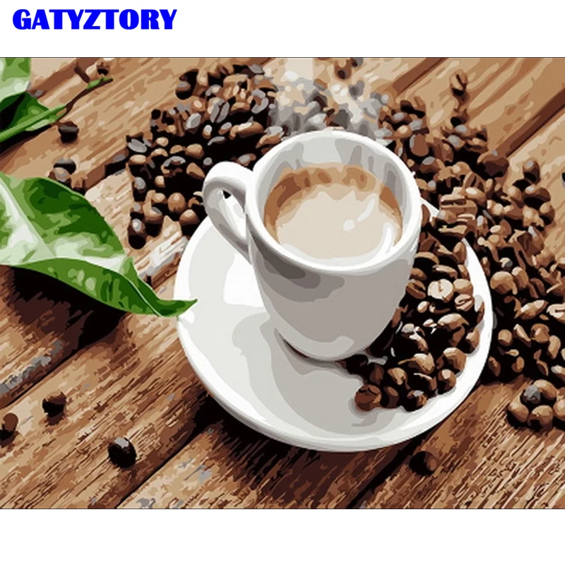 

GATYZTORY Frame DIY Digital Painting By Numbers Kits Acrylic Hand Painted Wall Art Canvas Painting For Home Decor