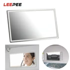 Зеркало LEEPEE из нержавеющей стали, HD, автомобильное солнцезащитное зеркало, портативное зеркало для салона автомобиля, универсальный стиль автомобиля
