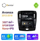 Ownice Android 10,0 Octa 8 Core автомобильный радиоприемник forToyota avanza 2012 2013 2014 2015 2016 GPS Мультимедиа Стерео PlayerTesla Стиль