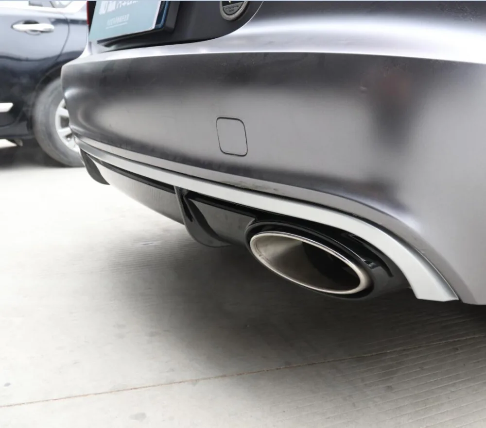 Полипропиленовый автомобильный диффузор для заднего бампера подходит 12 18 Audi A7 RS7