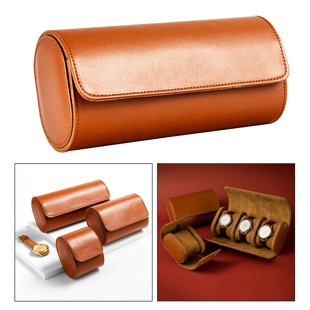 3 слота коробка для хранения часов в рулоне Дорожный Чехол шикарный портативный