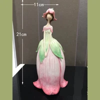 The Flower Fairy Statue, Ornament Porch Sculpture Yard Craft Landscaping for Home Garden Decoration