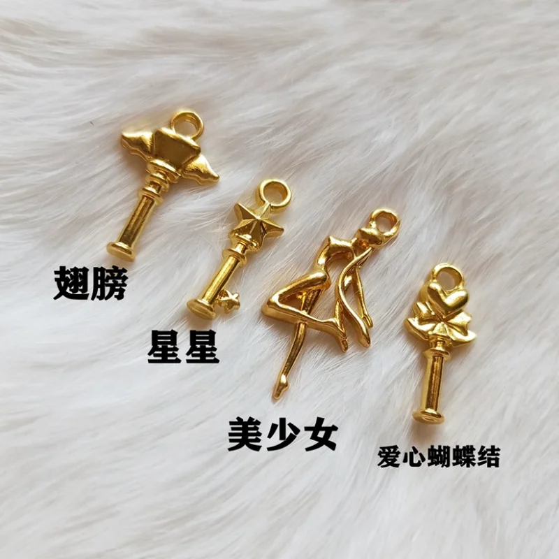 5 шт. DIY волшебная палочка звезды с крыльями для девочек подвеска на металлическом