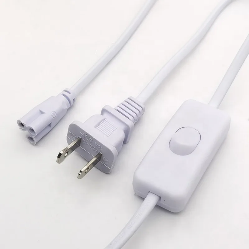 

ANNXIN T5 T8 Connector Power Cable with Swith US Plug for LED T5 T8 Light Tube Integrated LED Tube Power Extension On/Off Cable