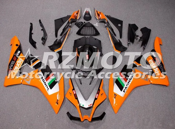 

Литьевая пресс-форма, новинка, комплекты обтекателей из АБС-пластика, подходят для Aprilia RSV4 1000 2009 2010 2011 2012 2013 2014, кузов оранжевого цвета