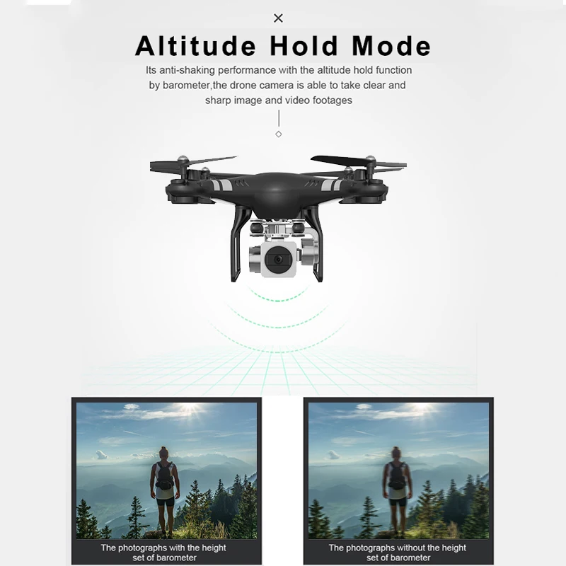Global Drone RC Вертолет FPV Квадрокоптер с камерой 1080P с высокой фиксацией долгое время Летающий Дрон Дроны с камерой HD VS E58 X5C