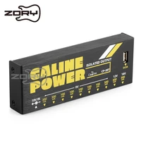 caline cp 207 truly isolated pedal power supply 10 outputs for 9v 12v 18v guitar effects with adapter and 12 cables accessories