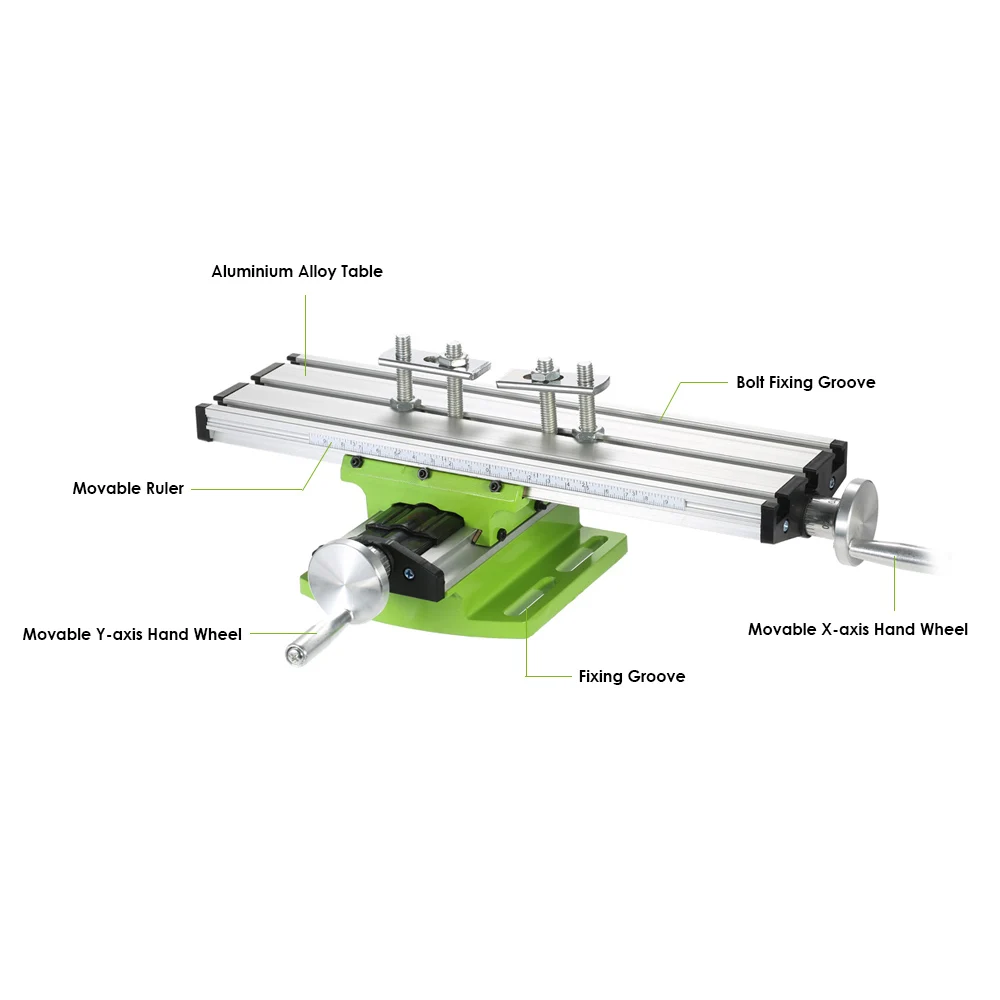 Мини соединение сверлильный станок Слайд Рабочий стол фрезерные работы крест