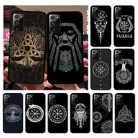 viking vegvisir odin nordic phone case for samsung note 20 ultra 10 pro lite plus 9 8 5 4 3 m 30s 11 51 31 31s 20 a7