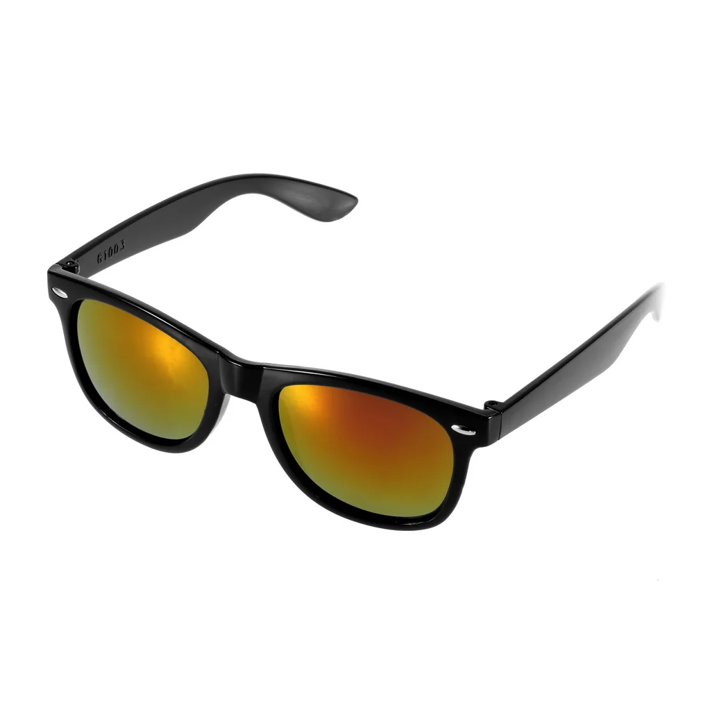 Модные солнцезащитные очки женские мужские для вождения зеркальные черная