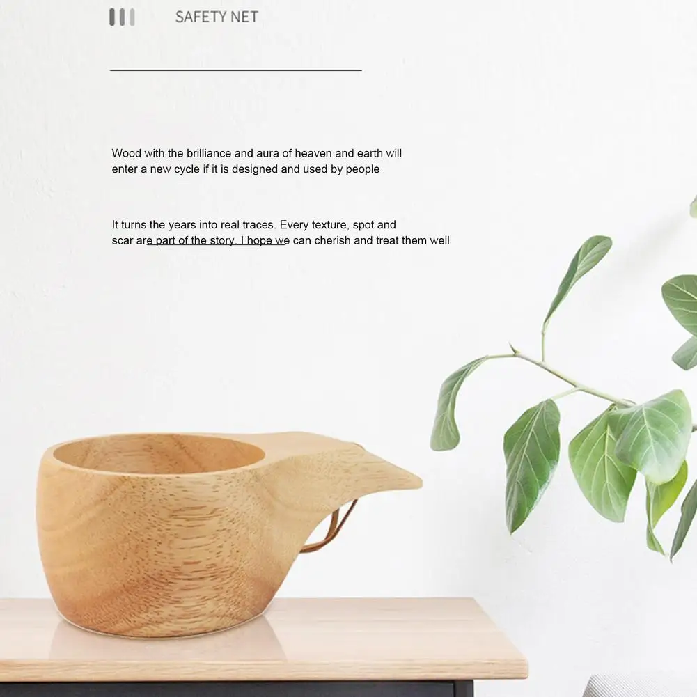 Портативная деревянная кофейная чашка Kuksa для кемпинга с рукояткой 260 мл легкая