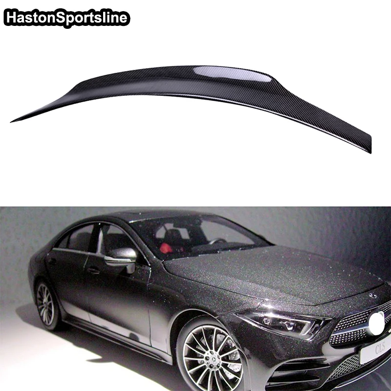 Стиль PSM для Mercedes Benz W257 CLS углеродное волокно Auto спойлер заднего багажника крыла
