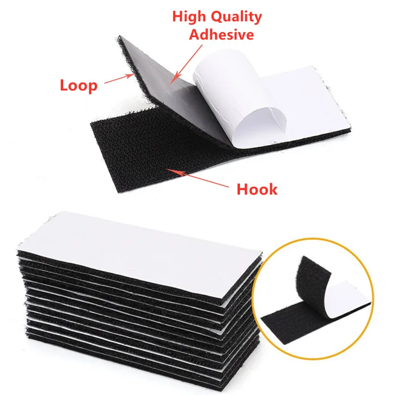 

Strong Self Adhesive Velcros Double-Side Tape Nylon Hook Loop Fastener Self-Adhesive Mounting Sticker Crafts For Home Office Car