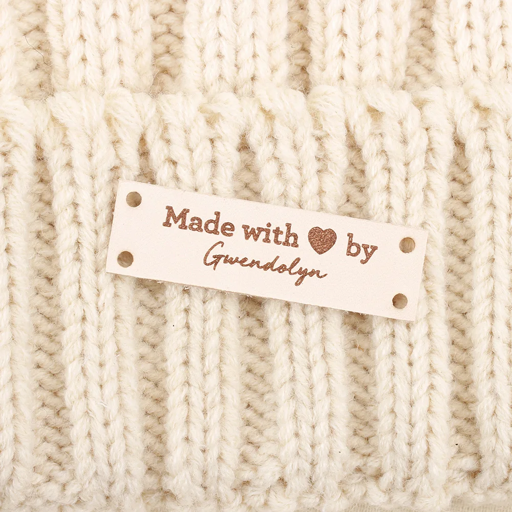 

Leather Tags, personalized tags, knit labels, Custom Name, Personalized Name, Custom Design, Name Tags, Vintage (PB2409)