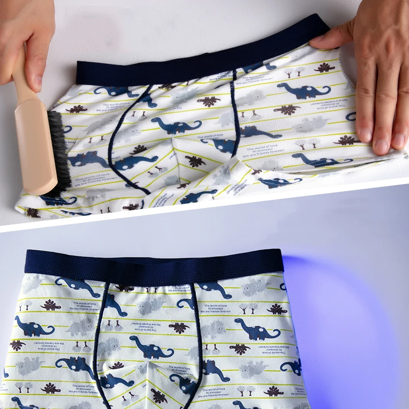 Трусы боксеры для мальчиков 4 шт./лот нижнее белье из мягкого хлопка с мультяшным