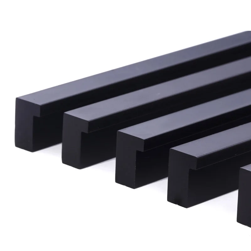 1 шт. ручка для шкафа дверная черная выдвижная кухонного Ручка ящика Мебельная