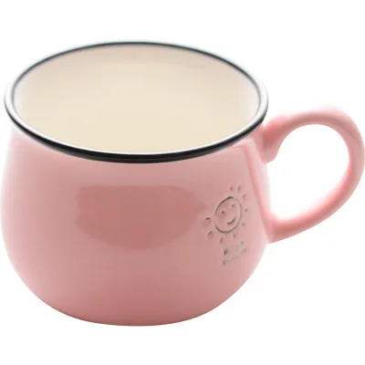 Керамика креативные милые смайлик Кружка Пить воду чашки завтрак кружка для