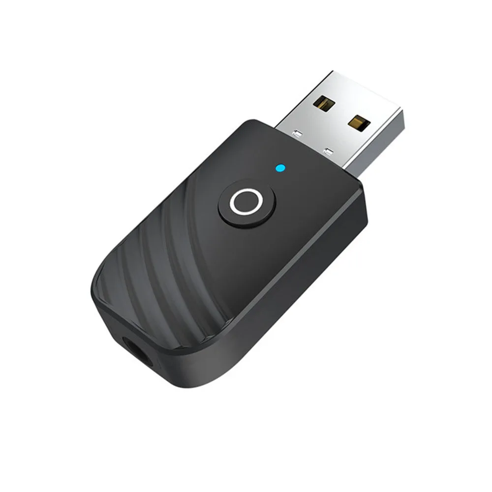 

USB черные Bluetooth 5,0 + EDR аудио приемники передатчики 3,5 мм AUX разъем Беспроводные адаптеры без драйвера USB-ключ для ТВ автомобиля ПК