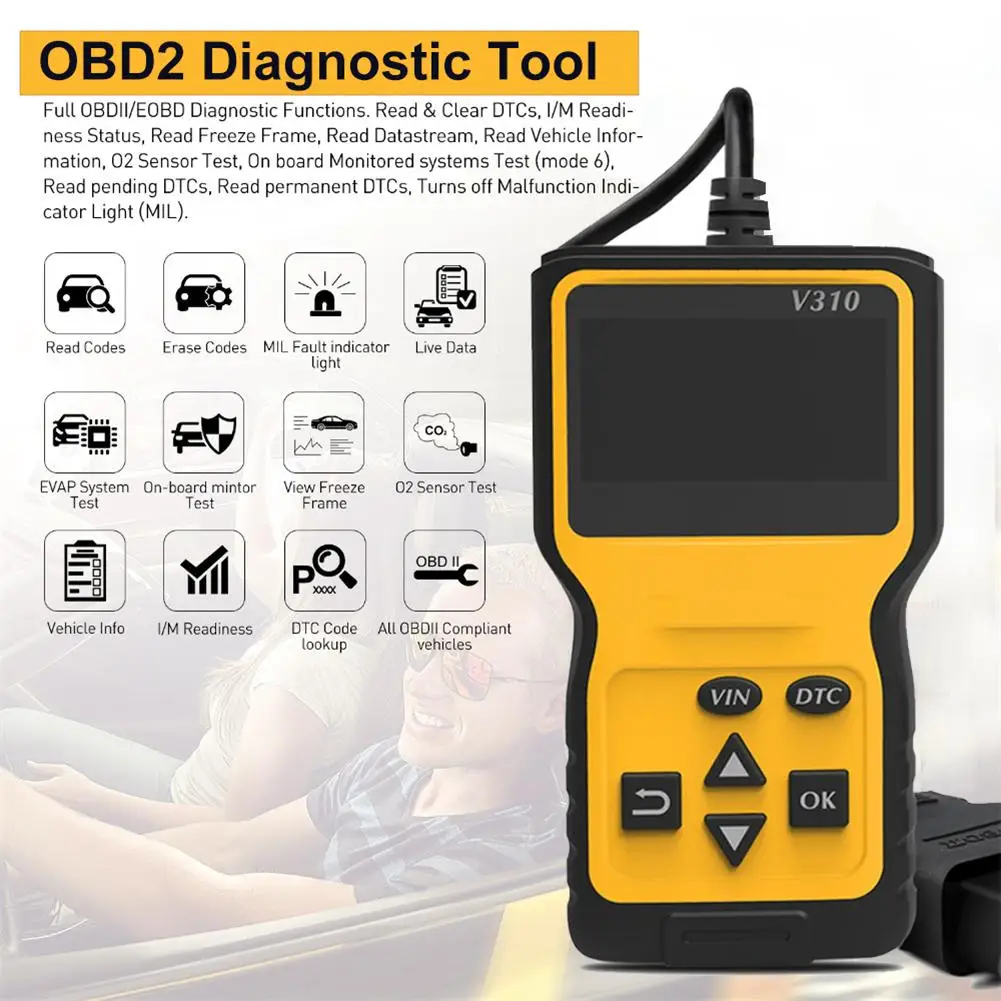 OBD2 автомобильный диагностический сканер OBD II датчик температуры охлаждающей