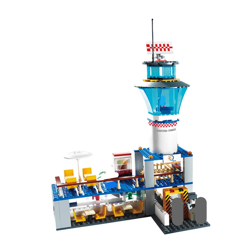 Детский конструктор пассажирский Аэропорт модель городского самолета | Игрушки