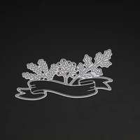 zhuoang red ribbon cutting dies for card making diy scrapbooking photo album decoretive embossing stencial