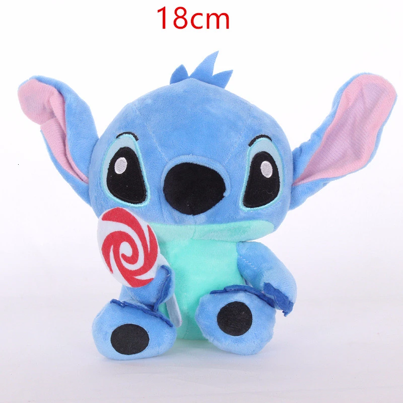 D Плюшевые игрушки-куклы с мультипликационным стичем, Kawaii Lilo& Stitch, мягкие игрушки-животные для детей, подарки на день рождения, Рождество, Декор - Color: D