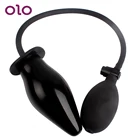 Увеличиваемая Анальная пробка OLO, надувная Анальная пробка, Анальный расширитель, массажер для мужчин, товары для взрослых