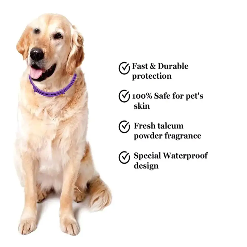 Ошейник для кошек и собак защита от блох комаров насекомых водонепроницаемый