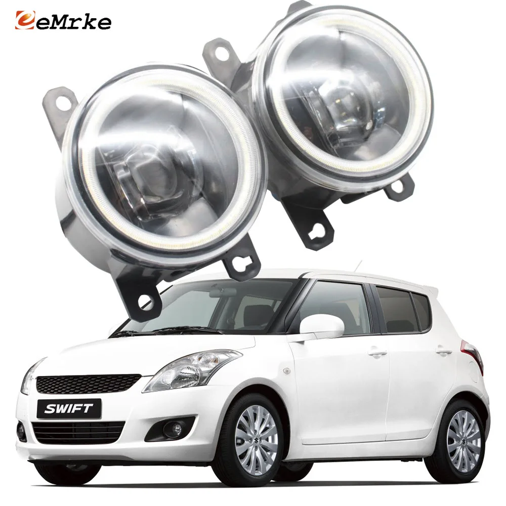 

Car LED Angel Eye Daytime Running Lights for Suzuki Swift MK4 FZ/NZ 2011-2017 Maruti Swift DZire 4D Fog Lights Cut-Line Lens
