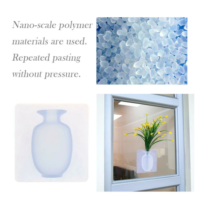 Горячая Распродажа искусственная силиконовая липкая ваза Рождественский Декор